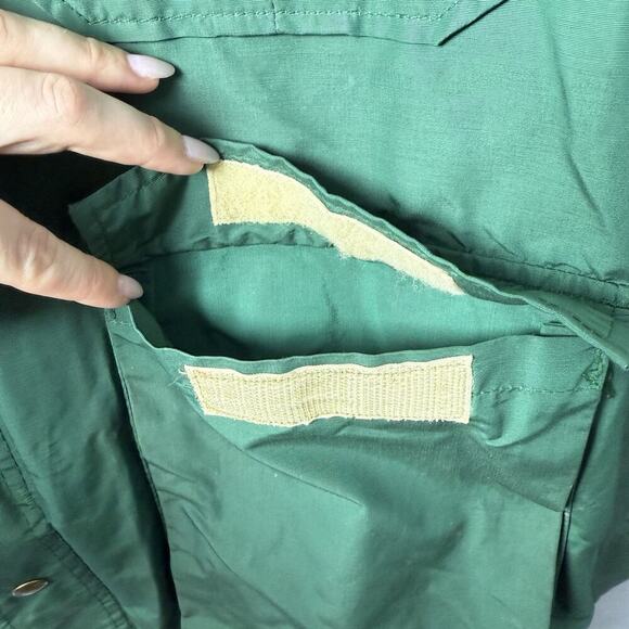 Woolrich Vintage Hooded Zip Front Utility Jacket Green - Picture 8 of 16